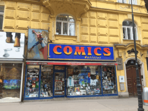 Der Firmenname ist Comics Hutterer