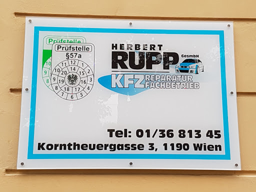 KFZ Reparatur Fachbetrieb - Herbert Rupp GesmbH